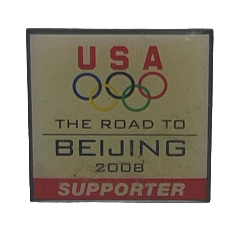 2008 USA The Road To Beijing Support Special Olympics Lapel Hat Pin